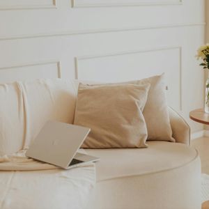 A minimalist room with soft morning light.